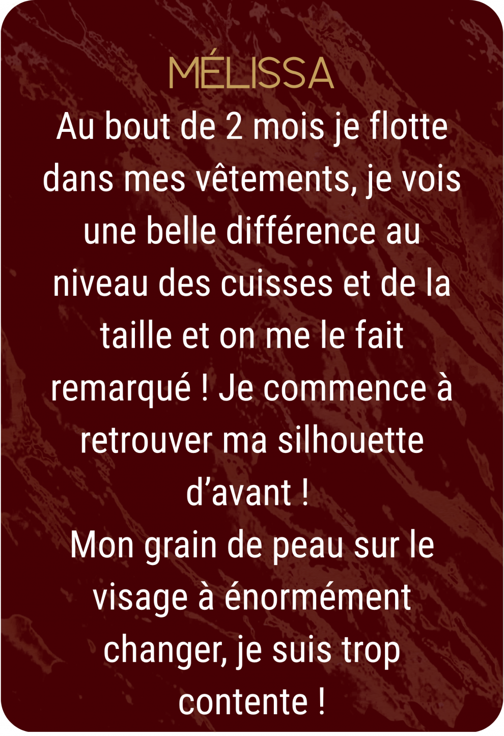 retour mélissa